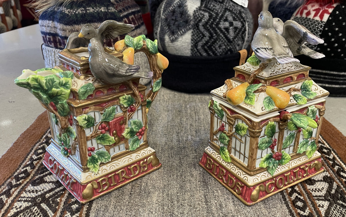 Fitz and Floyd 12 Days of Christmas 4 Calling "Colly" Birds (0Q7005)