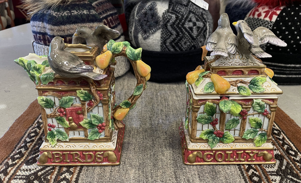 Fitz and Floyd 12 Days of Christmas 4 Calling "Colly" Birds (0Q7005)