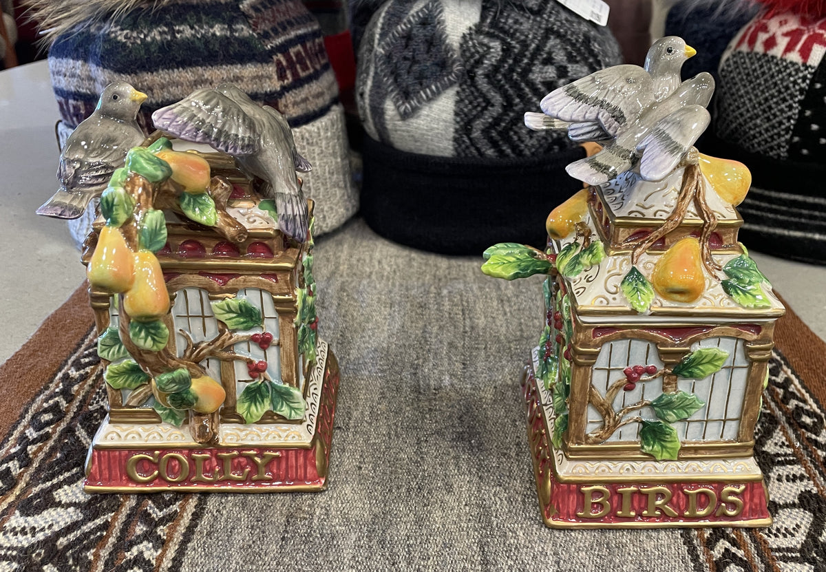 Fitz and Floyd 12 Days of Christmas 4 Calling "Colly" Birds (0Q7005)