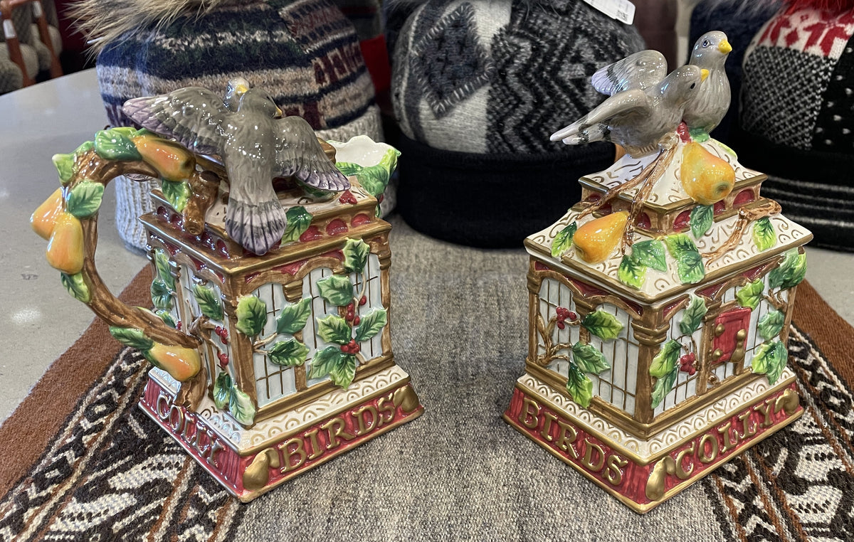 Fitz and Floyd 12 Days of Christmas 4 Calling "Colly" Birds (0Q7005)