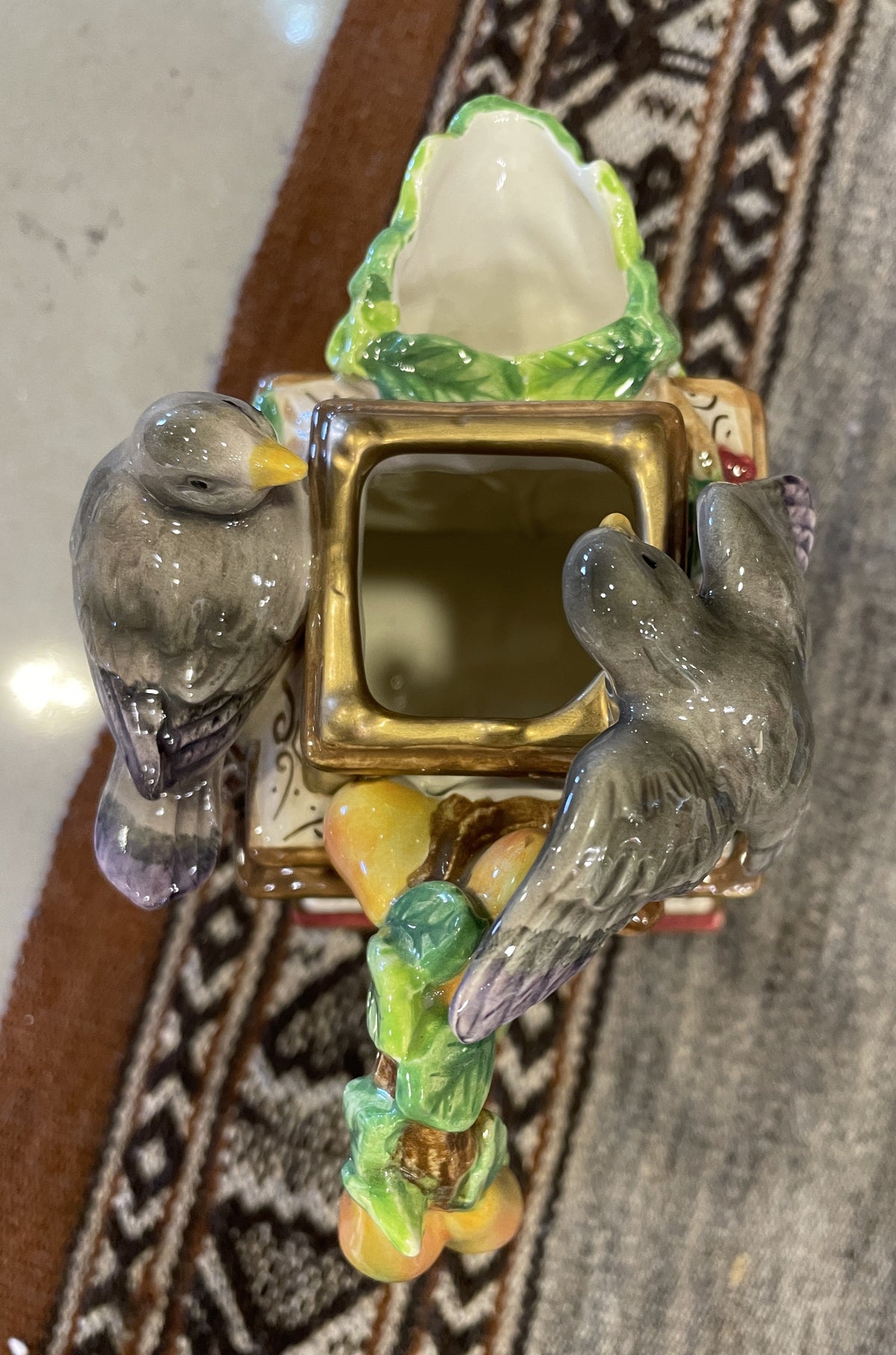 Fitz and Floyd 12 Days of Christmas 4 Calling "Colly" Birds (0Q7005)