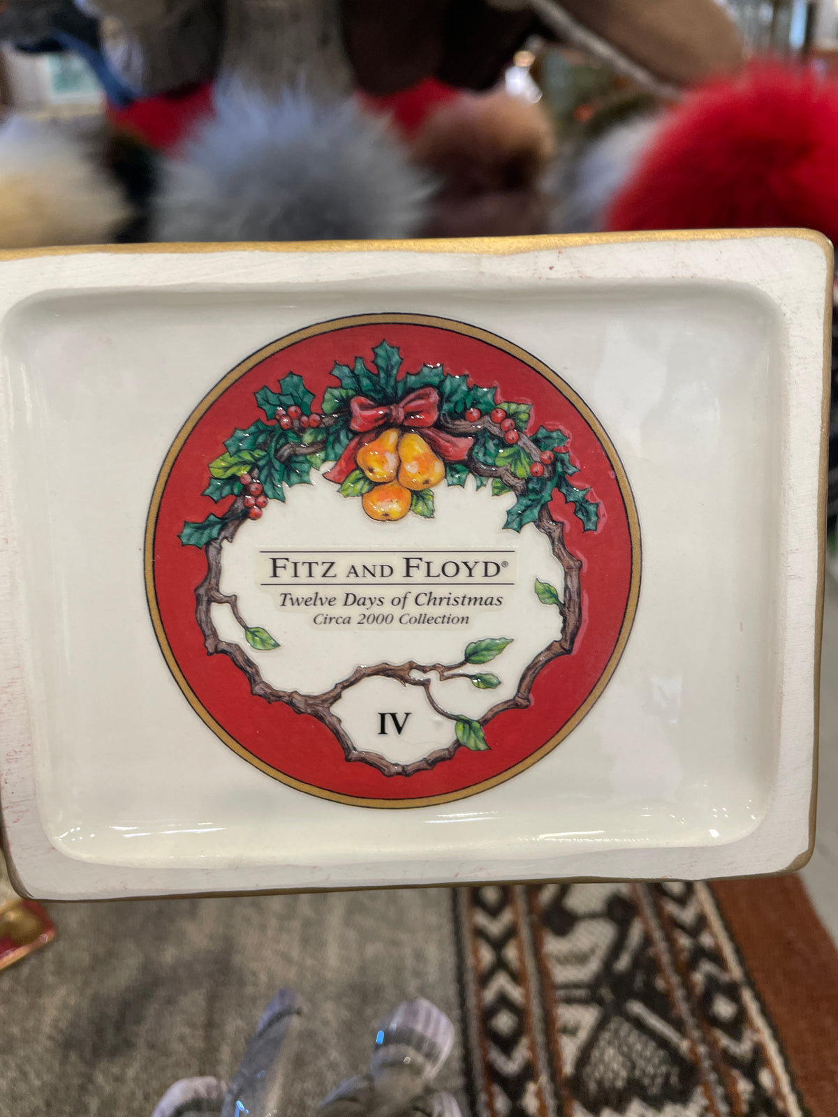 Fitz and Floyd 12 Days of Christmas 4 Calling "Colly" Birds (0Q7005)