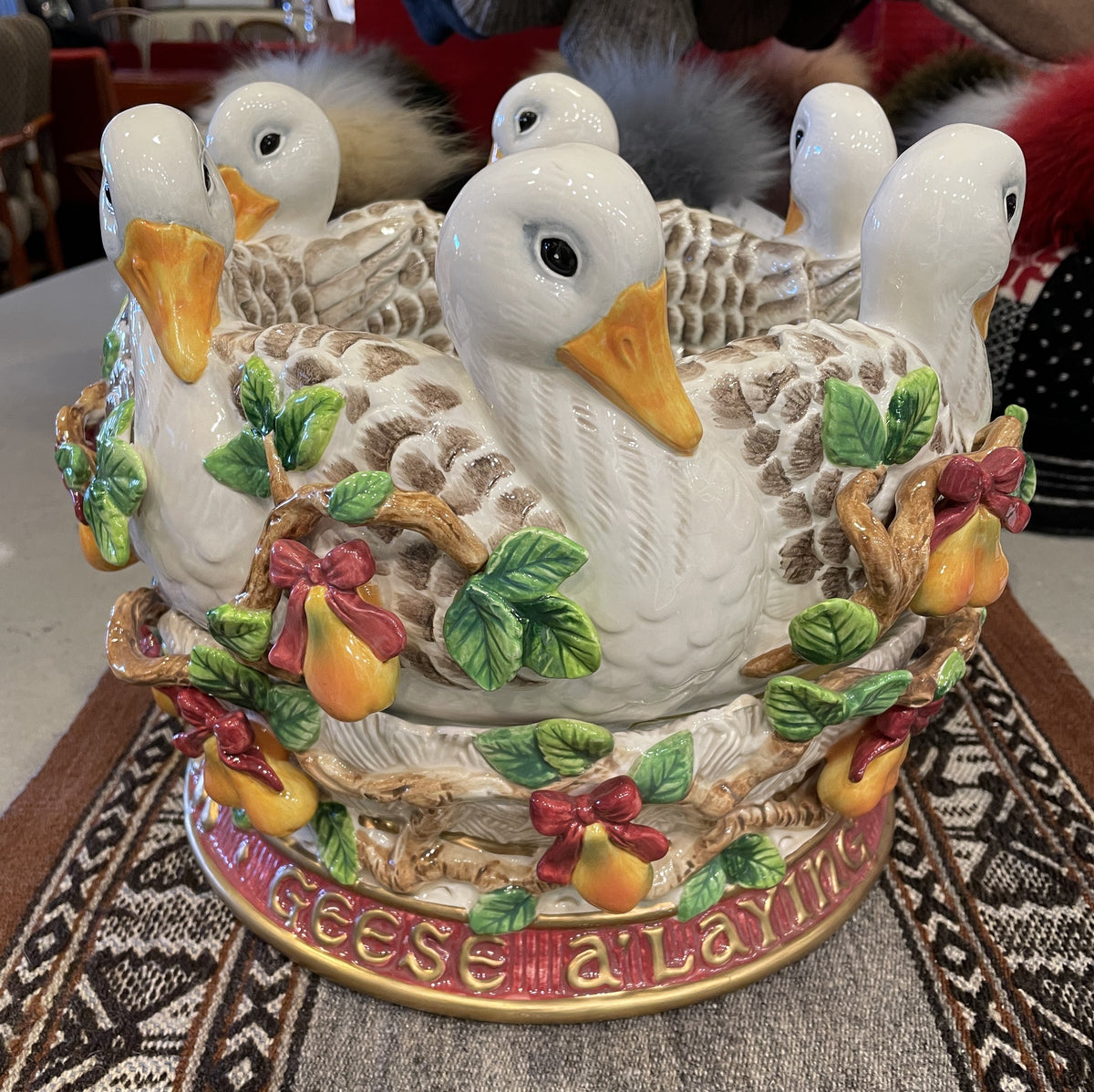 Fitz and Floyd 12 Days of Christmas 6 Geese a Laying (0Q7004)