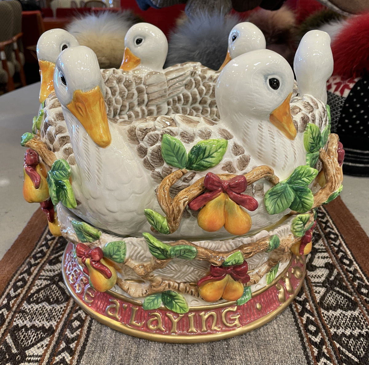 Fitz and Floyd 12 Days of Christmas 6 Geese a Laying (0Q7004)