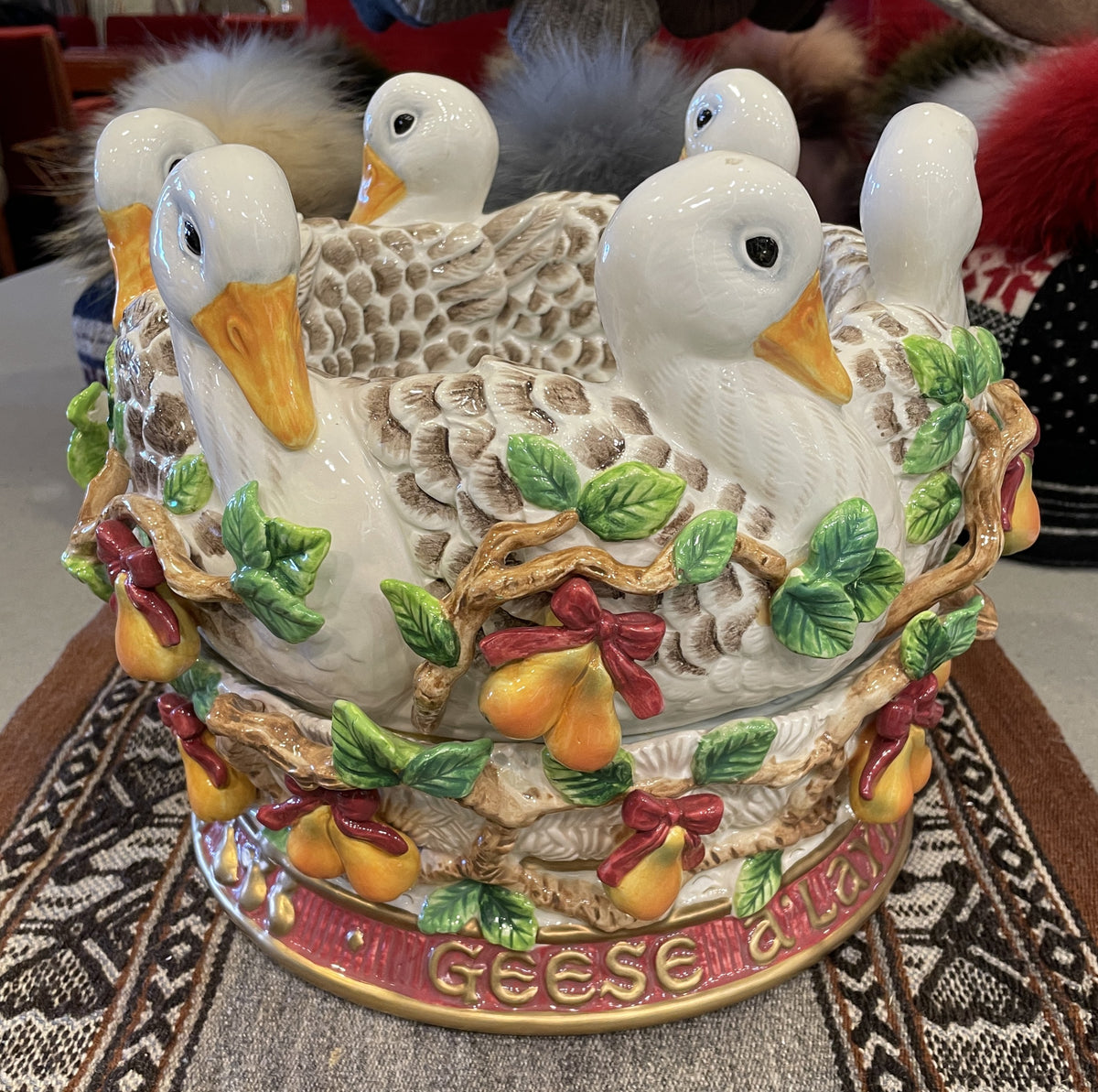 Fitz and Floyd 12 Days of Christmas 6 Geese a Laying (0Q7004)
