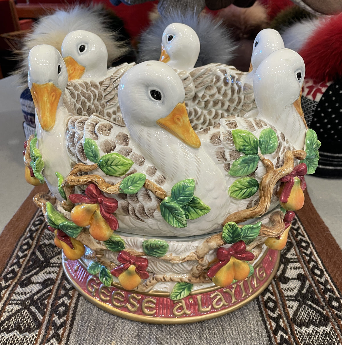 Fitz and Floyd 12 Days of Christmas 6 Geese a Laying (0Q7004)