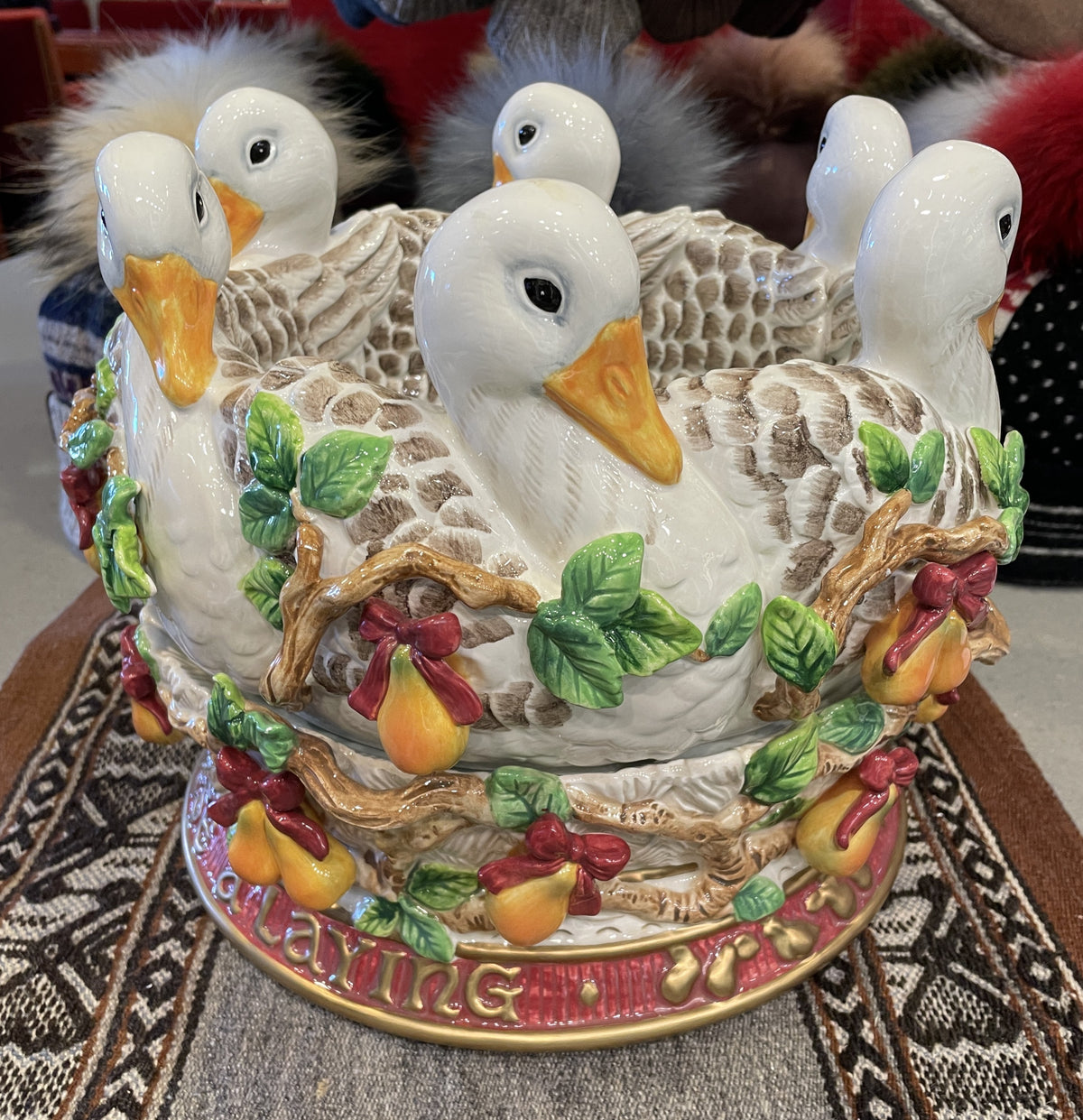 Fitz and Floyd 12 Days of Christmas 6 Geese a Laying (0Q7004)