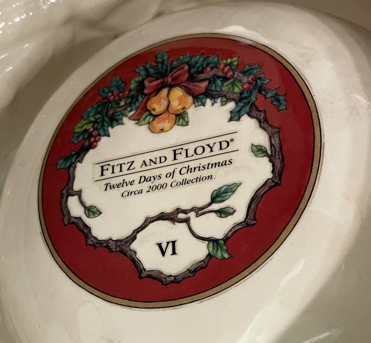 Fitz and Floyd 12 Days of Christmas 6 Geese a Laying (0Q7004)