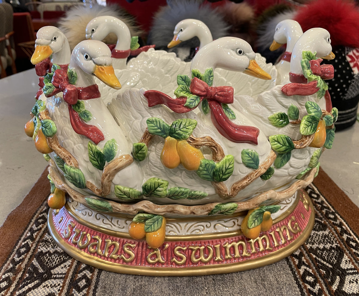 Fitz and Floyd 12 Days of Christmas 7 Swans a Swimming (0Q700A)