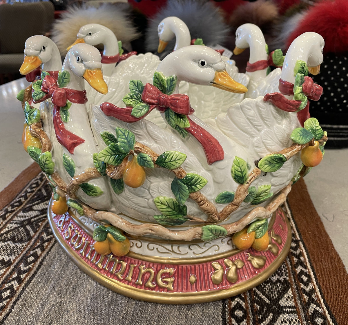 Fitz and Floyd 12 Days of Christmas 7 Swans a Swimming (0Q700A)