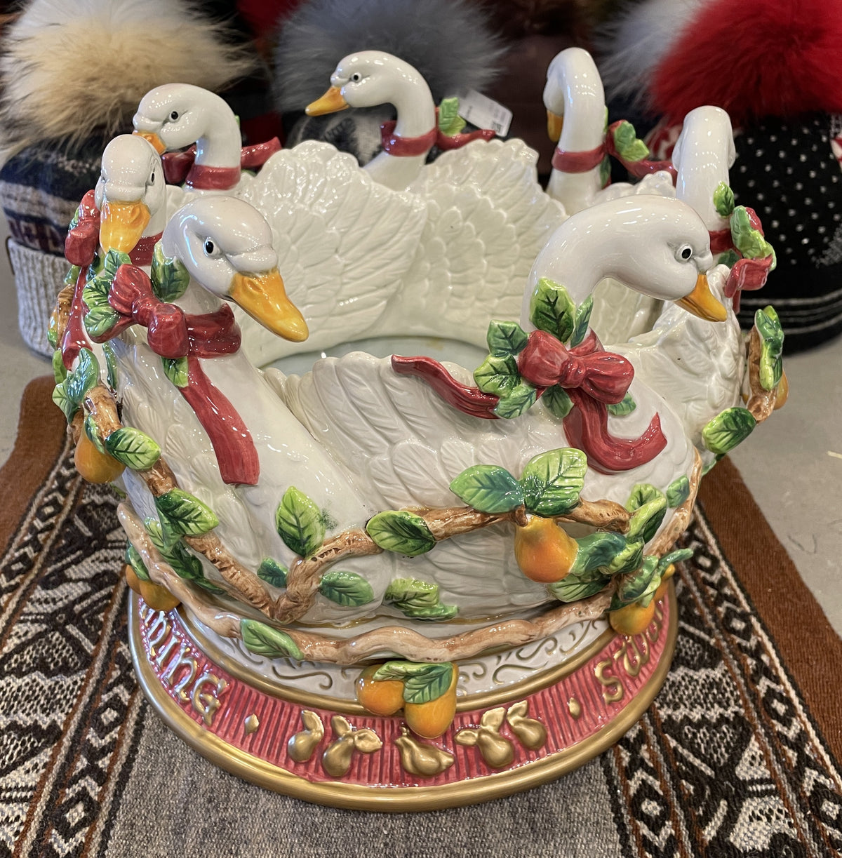 Fitz and Floyd 12 Days of Christmas 7 Swans a Swimming (0Q700A)