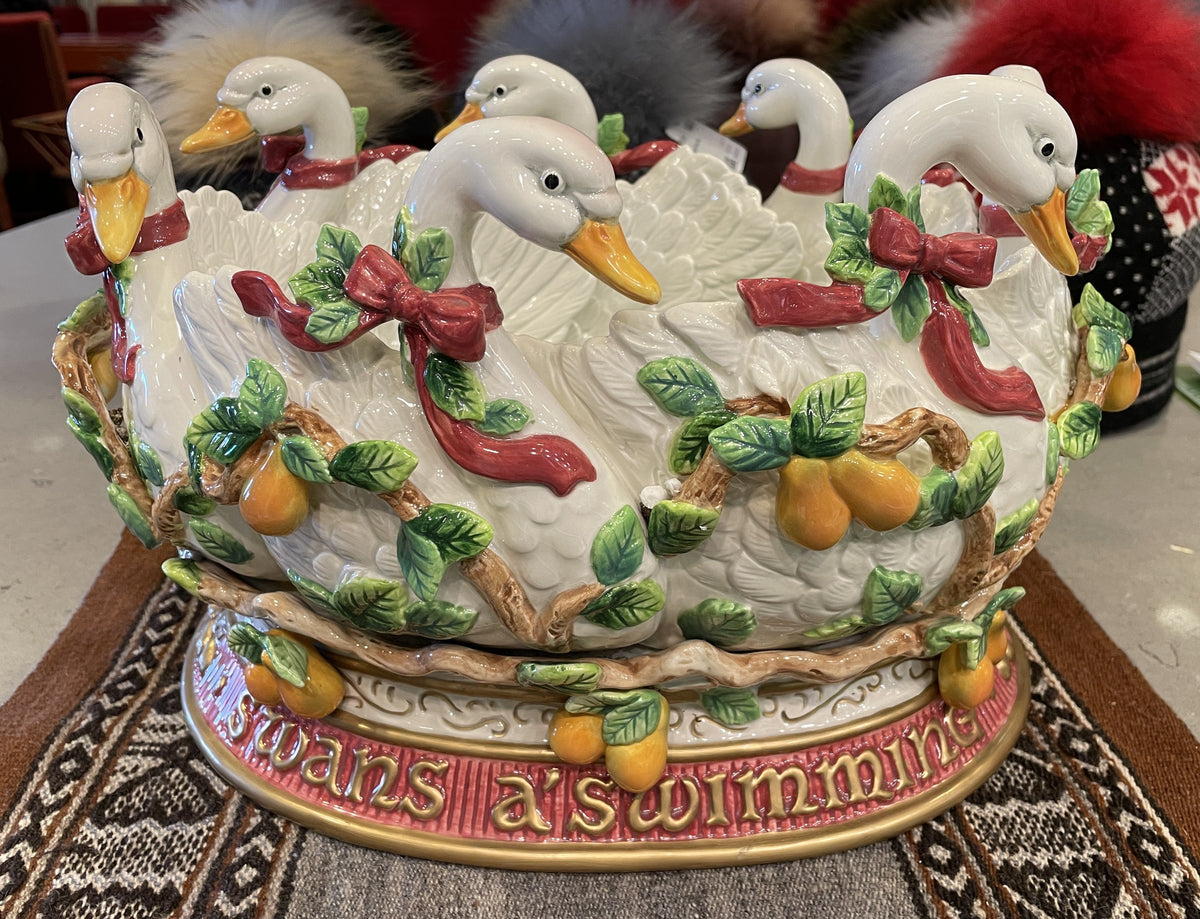 Fitz and Floyd 12 Days of Christmas 7 Swans a Swimming (0Q700A)