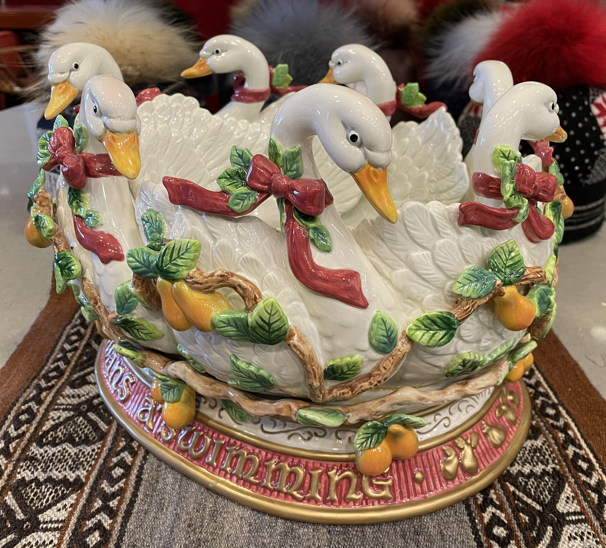 Fitz and Floyd 12 Days of Christmas 7 Swans a Swimming (0Q700A)