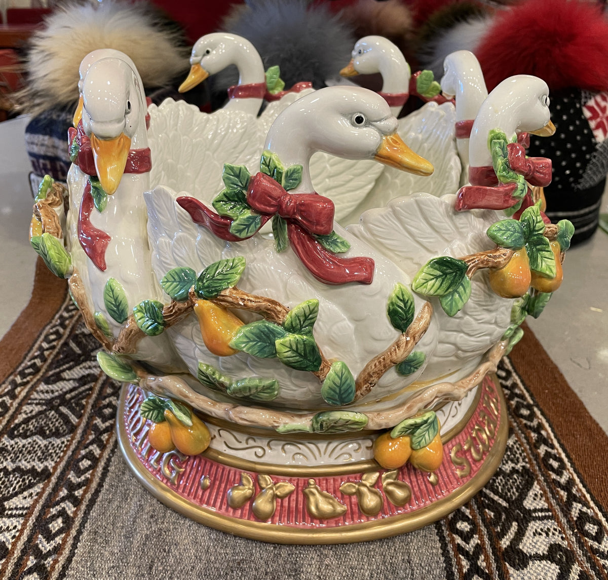 Fitz and Floyd 12 Days of Christmas 7 Swans a Swimming (0Q700A)