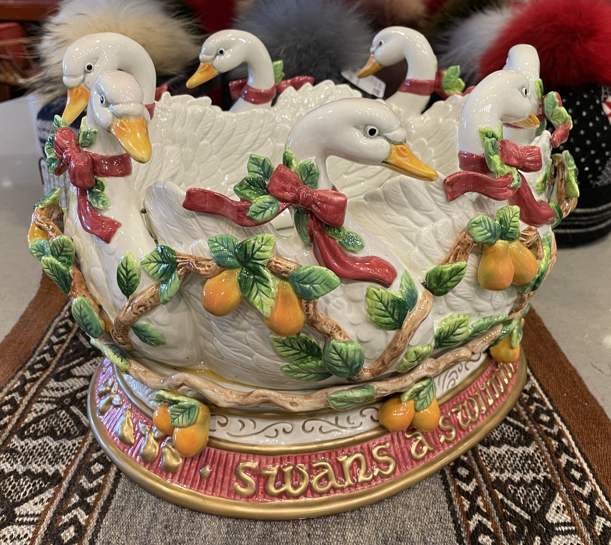 Fitz and Floyd 12 Days of Christmas 7 Swans a Swimming (0Q700A)