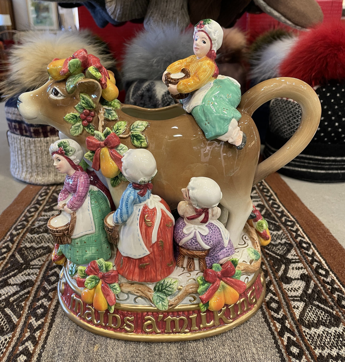 Fitz and Floyd 12 Days of Christmas 8 Maids a Milking (0Q7009)