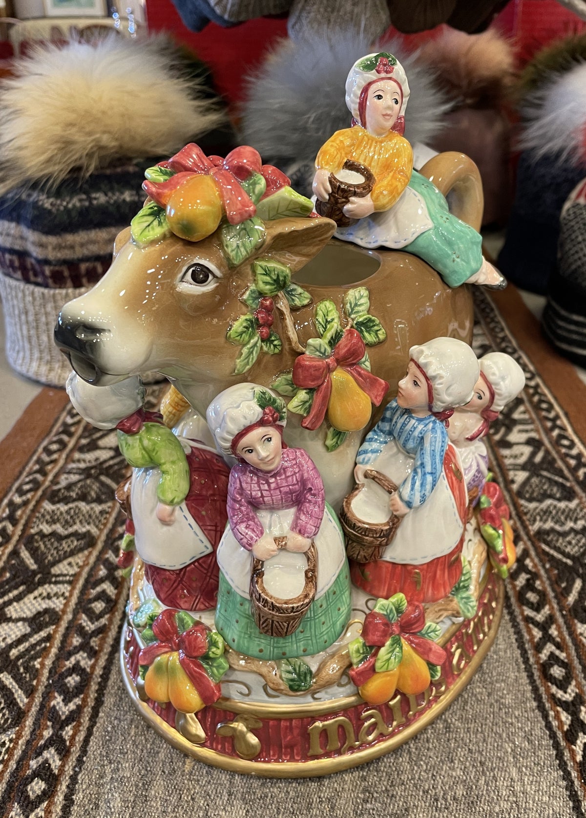 Fitz and Floyd 12 Days of Christmas 8 Maids a Milking (0Q7009)