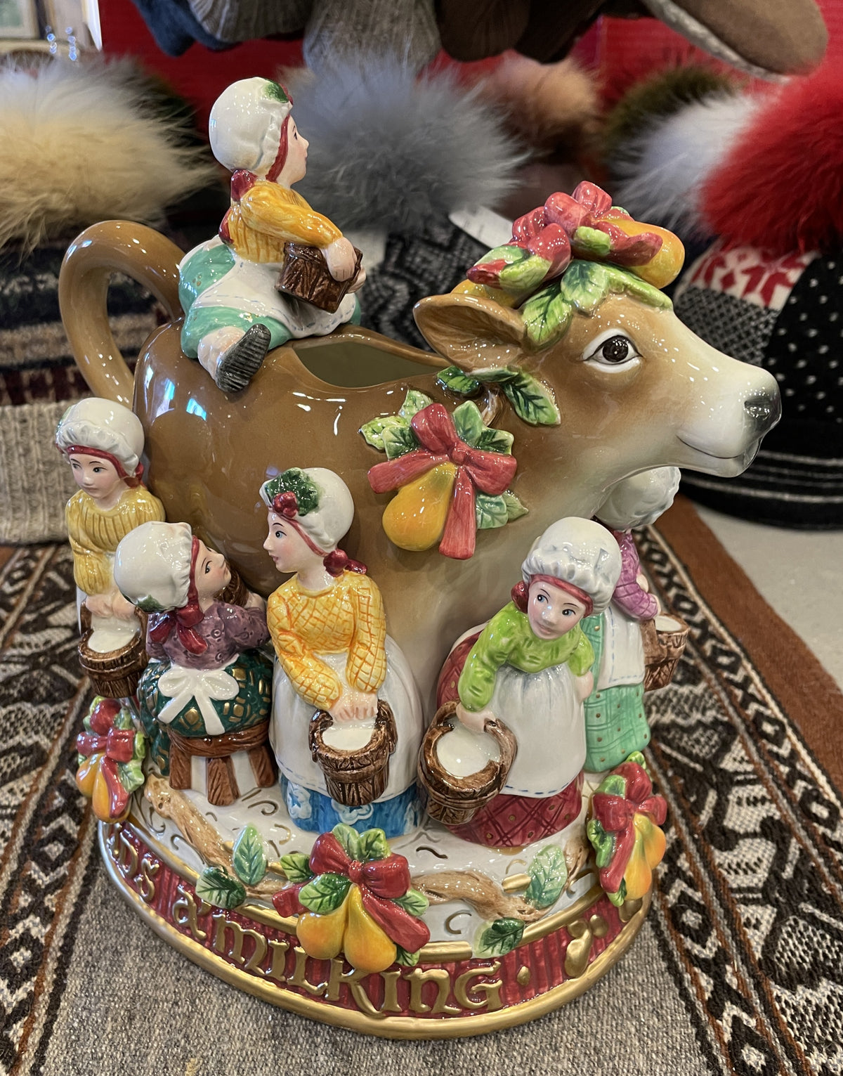 Fitz and Floyd 12 Days of Christmas 8 Maids a Milking (0Q7009)