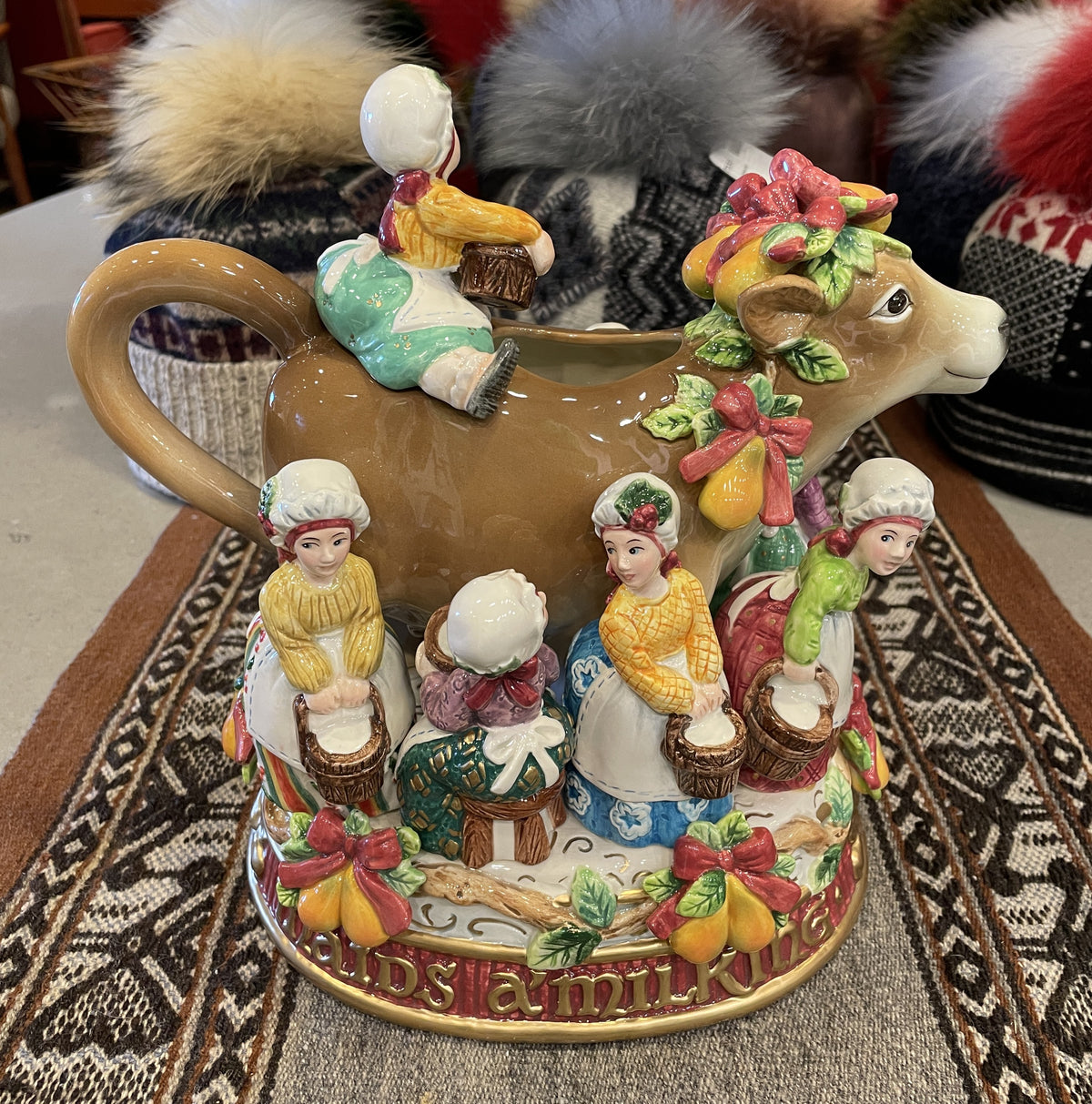 Fitz and Floyd 12 Days of Christmas 8 Maids a Milking (0Q7009)