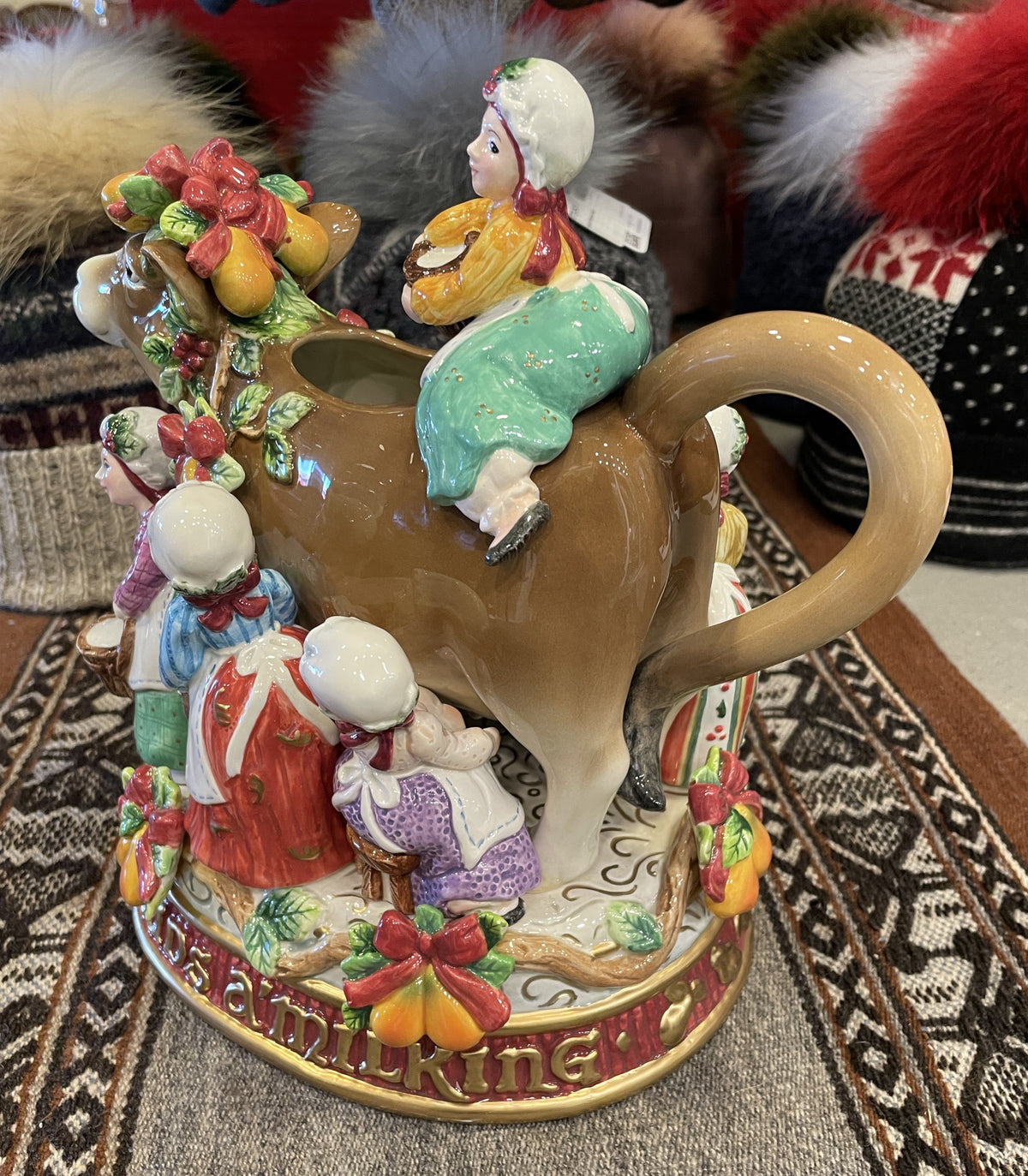 Fitz and Floyd 12 Days of Christmas 8 Maids a Milking (0Q7009)