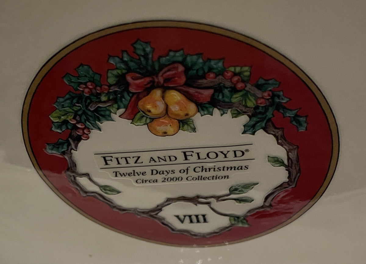Fitz and Floyd 12 Days of Christmas 8 Maids a Milking (0Q7009)