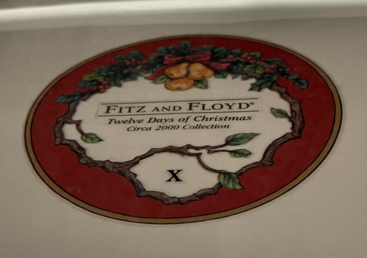 Fitz and Floyd 12 Days of Christmas 10 Lords a Leaping (0Q7007)