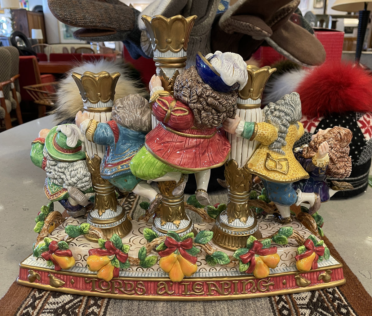 Fitz and Floyd 12 Days of Christmas 10 Lords a Leaping (0Q7007)