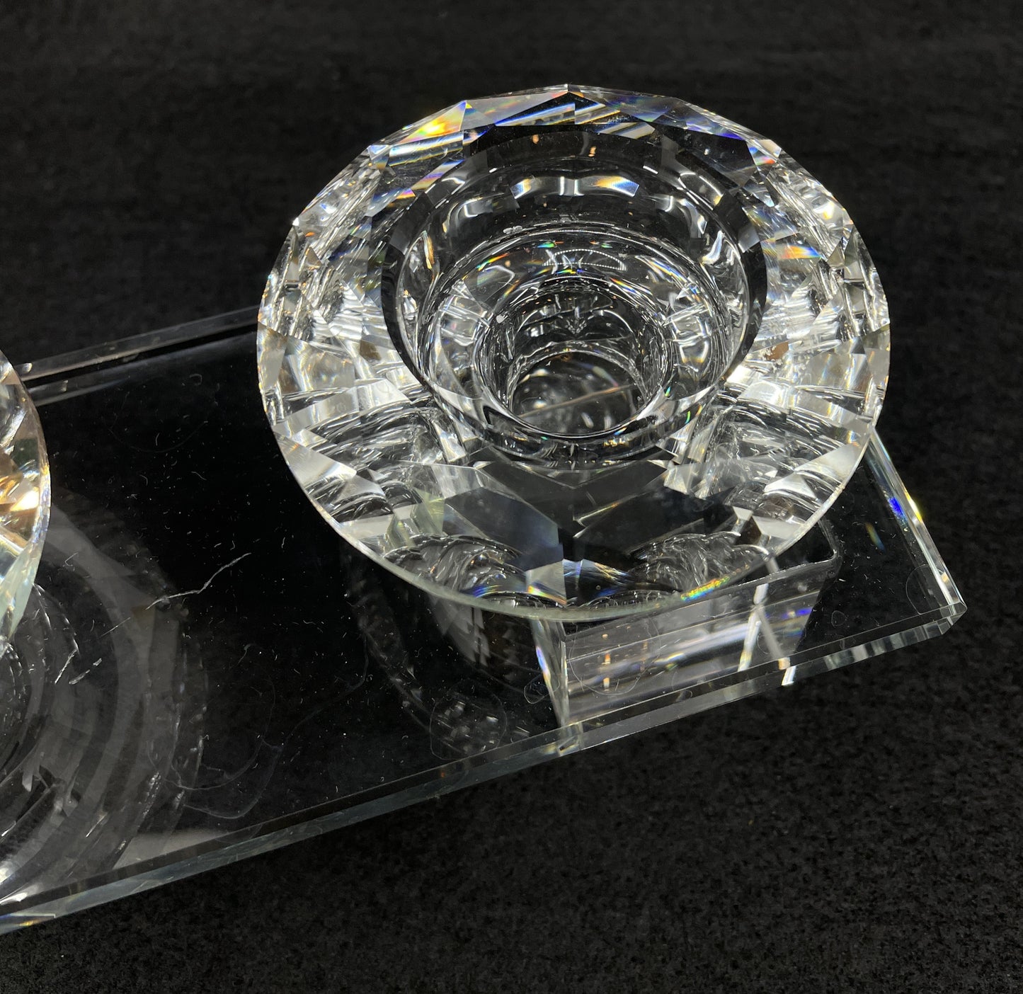 Crystal Diamond Trio Candlestick (0JL01F)