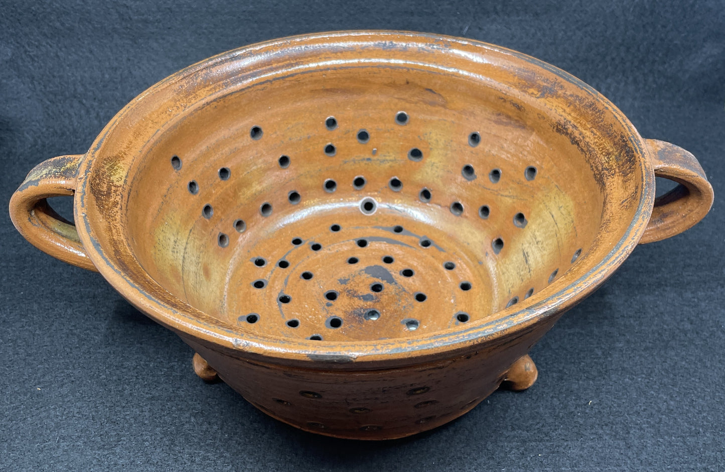 Antique French Terracotta Strainer (0JL01L)