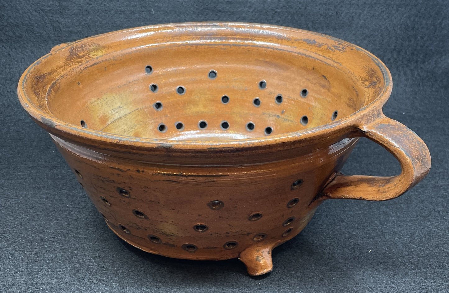 Antique French Terracotta Strainer (0JL01L)