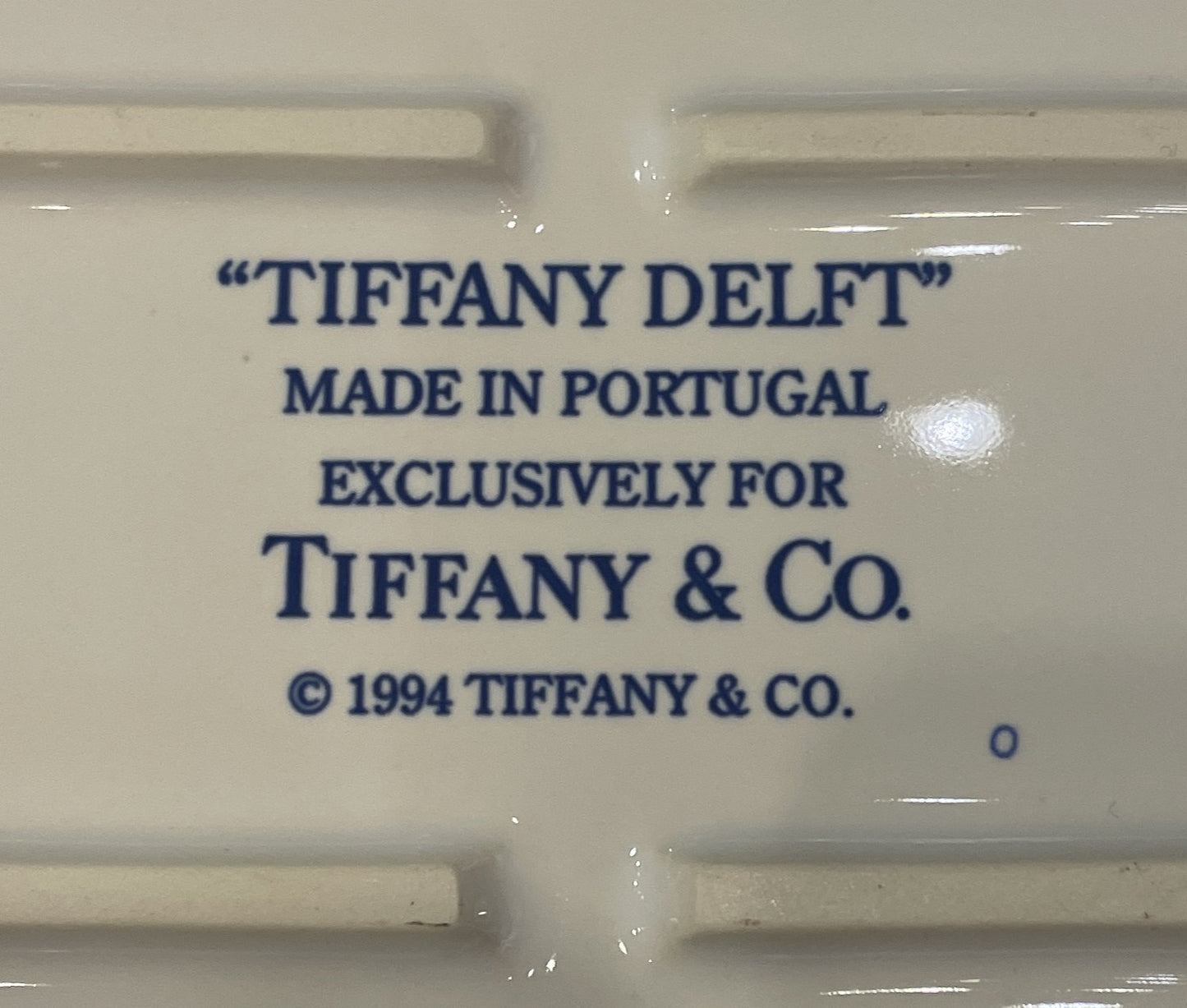 Tiffany Delft Blue Platter w/box (00P009)