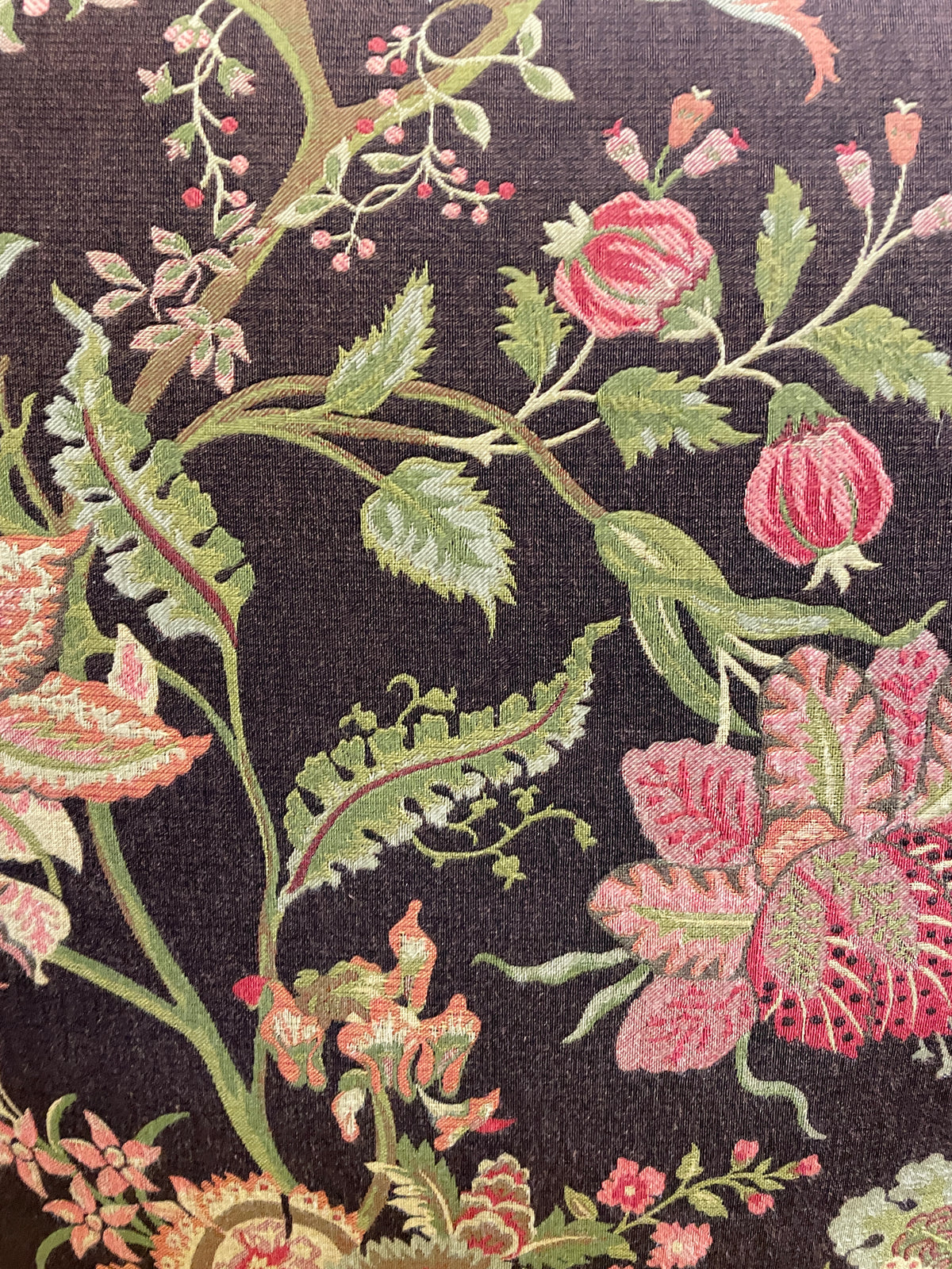 Paisley Ethan Allen Club Chair, browns (0Q6003)
