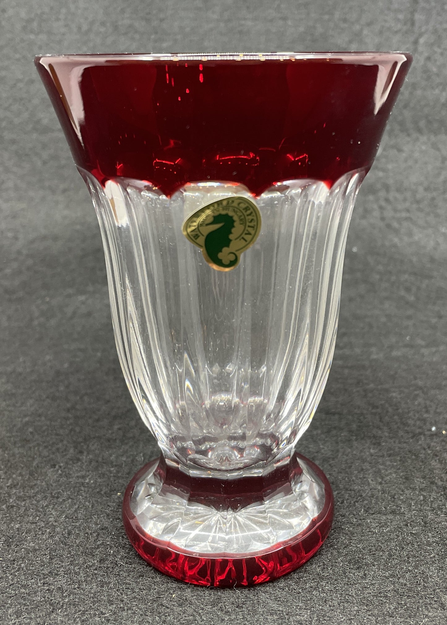 Waterford Cut Back Red Bud Vase (0HY007)