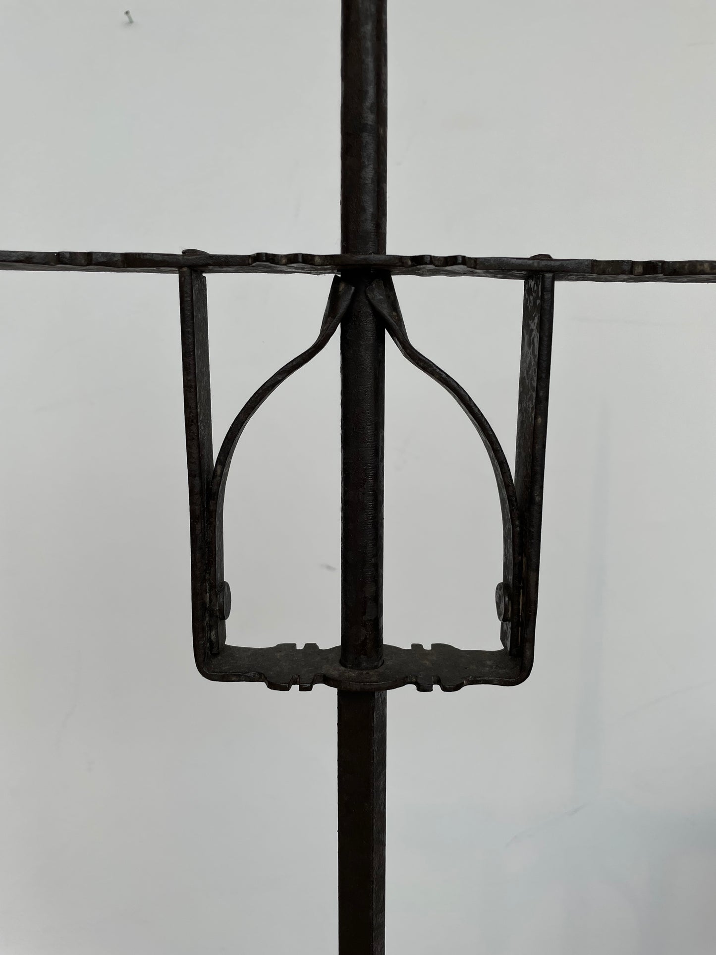 Forged Iron Candlestick