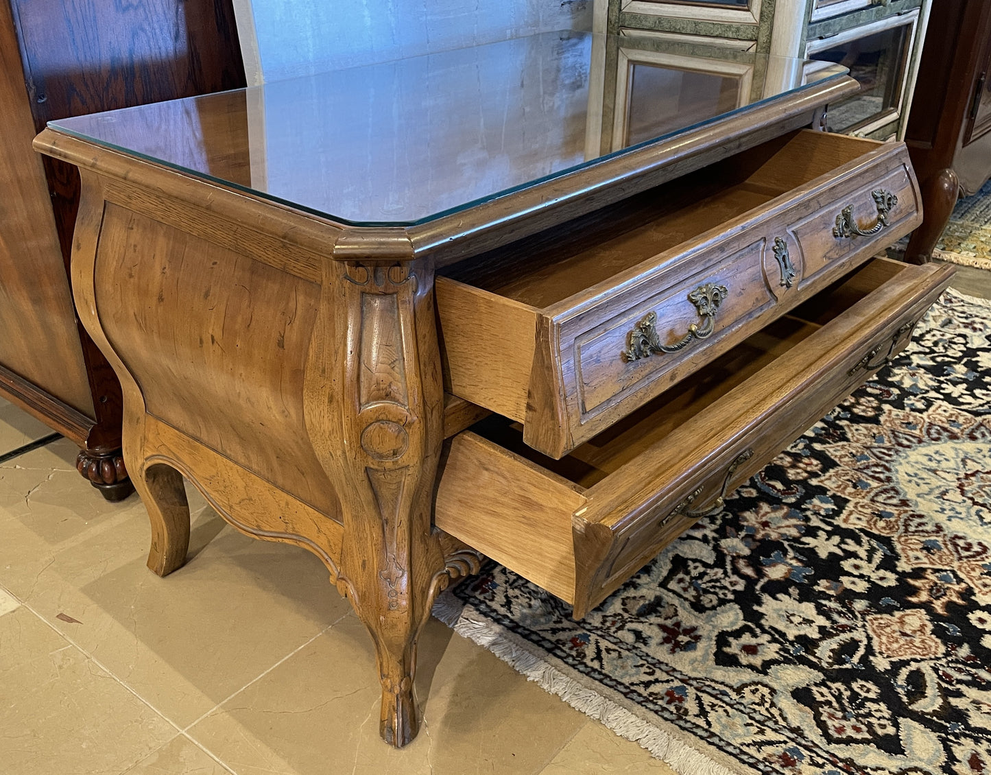 French Bombe Chest, Low Two Drawer (0MJ001)