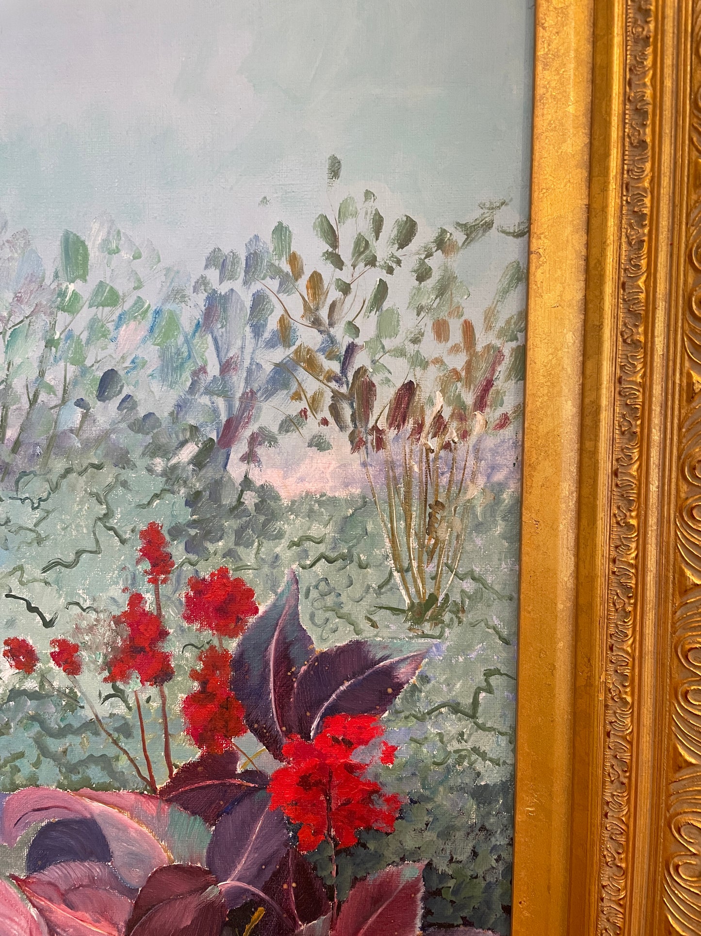 Jeanette Wittenberg Oil on Canvas, Lilies on the Pond (0I8002)