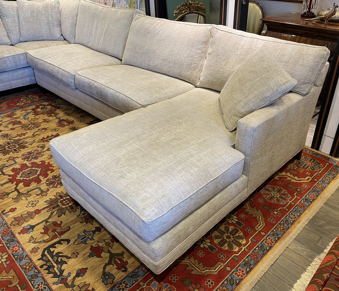 Century Sectional with Chaise, AS IS (0MK003)