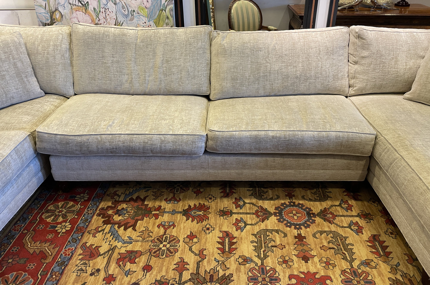 Century Sectional with Chaise, AS IS (0MK003)