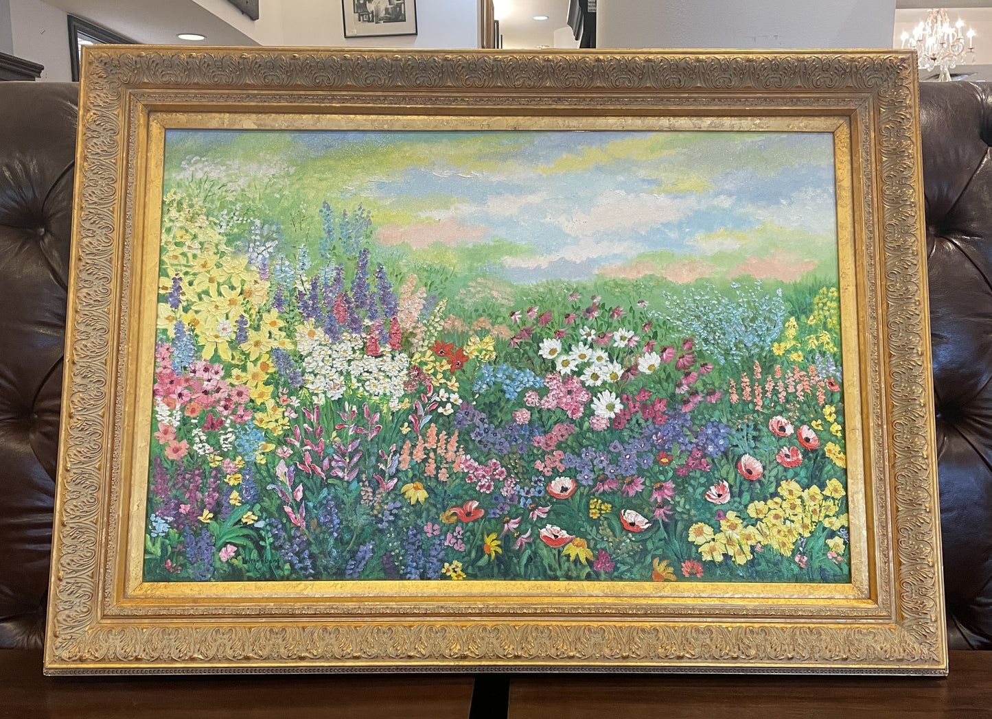 Jeanette Wittenberg, Oil on Canvas Field of Flowers (0I8006)
