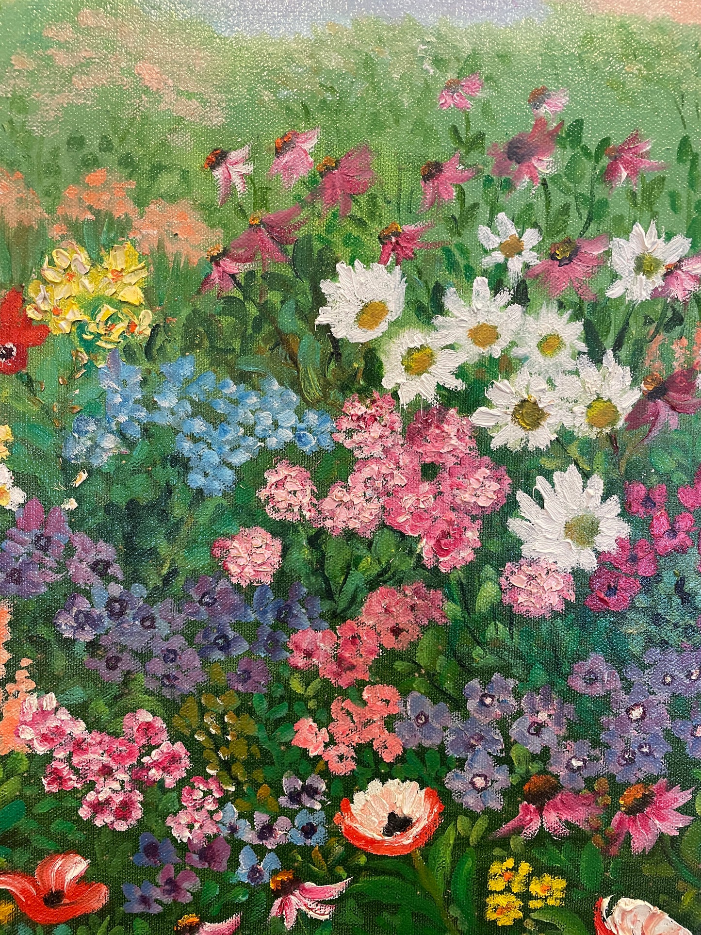 Jeanette Wittenberg, Oil on Canvas Field of Flowers (0I8006)