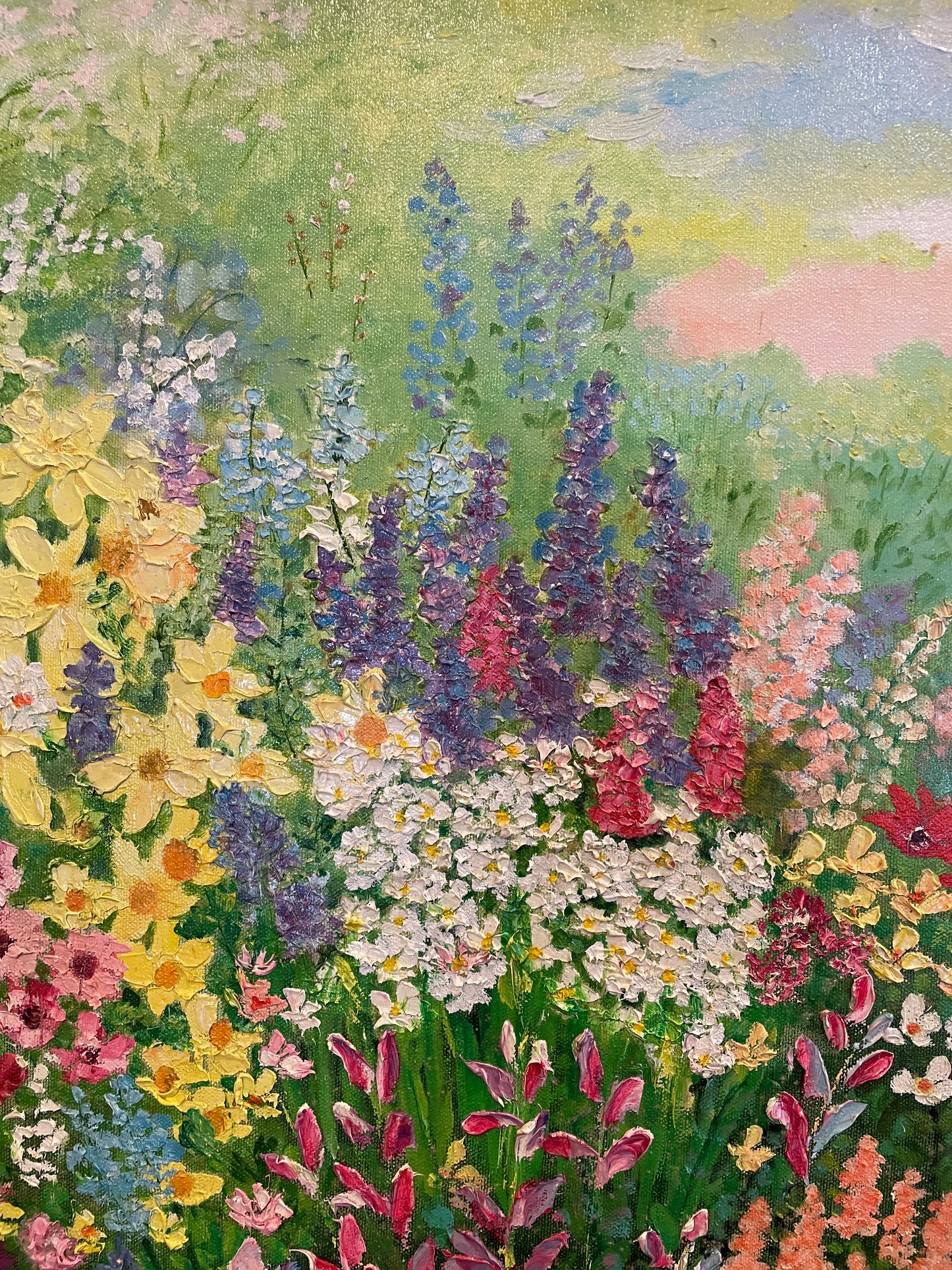Jeanette Wittenberg, Oil on Canvas Field of Flowers (0I8006)