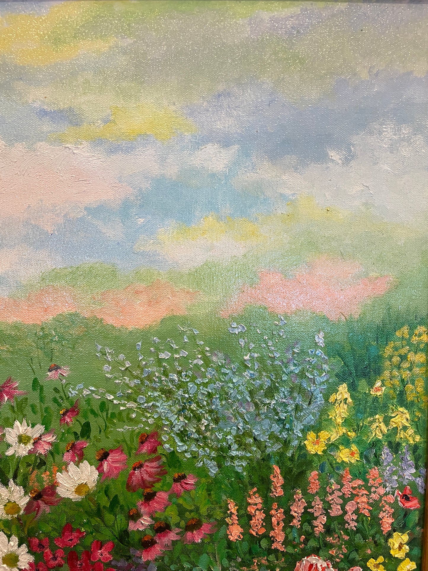Jeanette Wittenberg, Oil on Canvas Field of Flowers (0I8006)