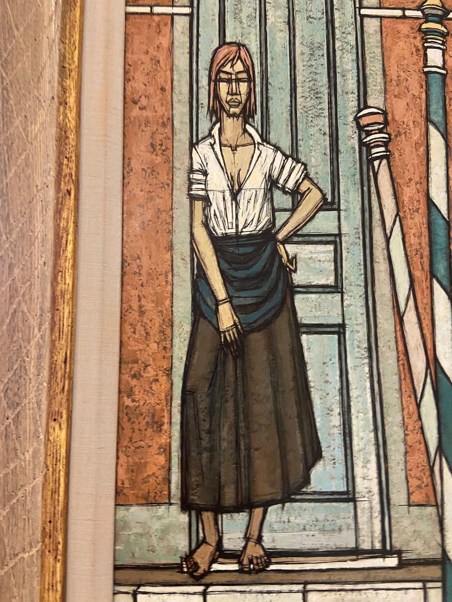 Phillip R. Perkins Woman in Doorway Original Painting (25889)