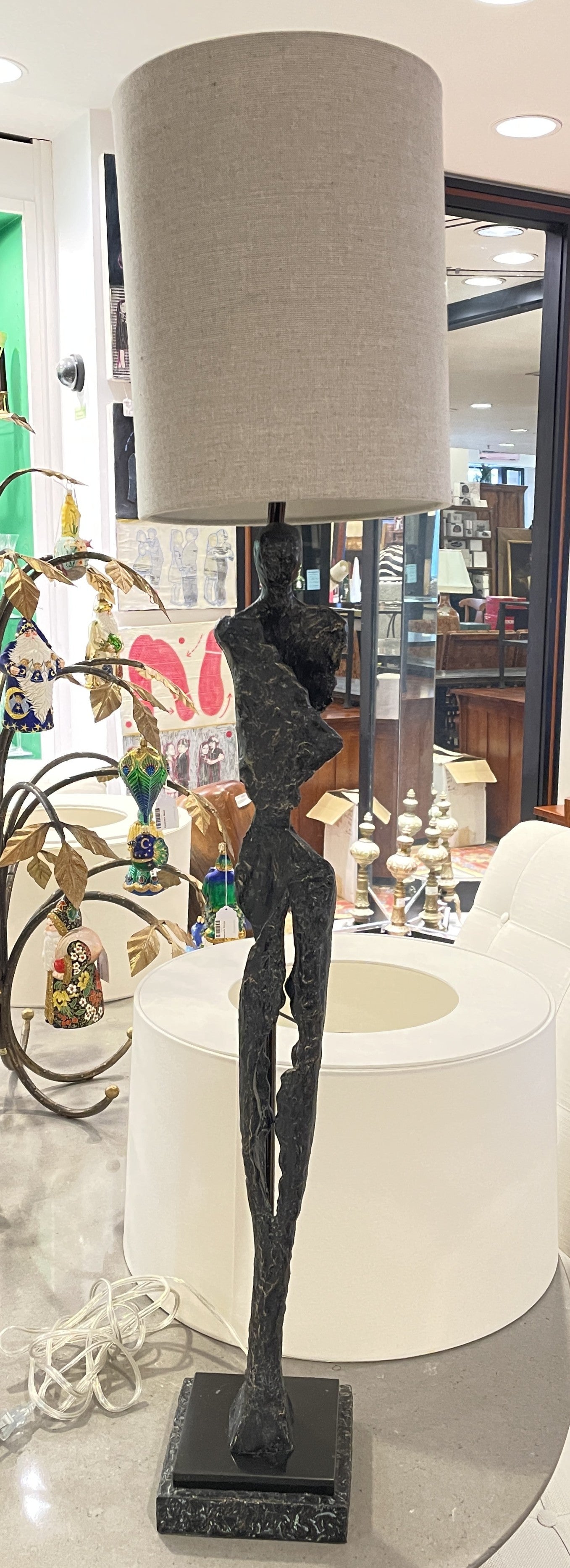 Wildwood "Artemis" and "Gertrude" Figural Buffet Lamps, a pair (0IV002)