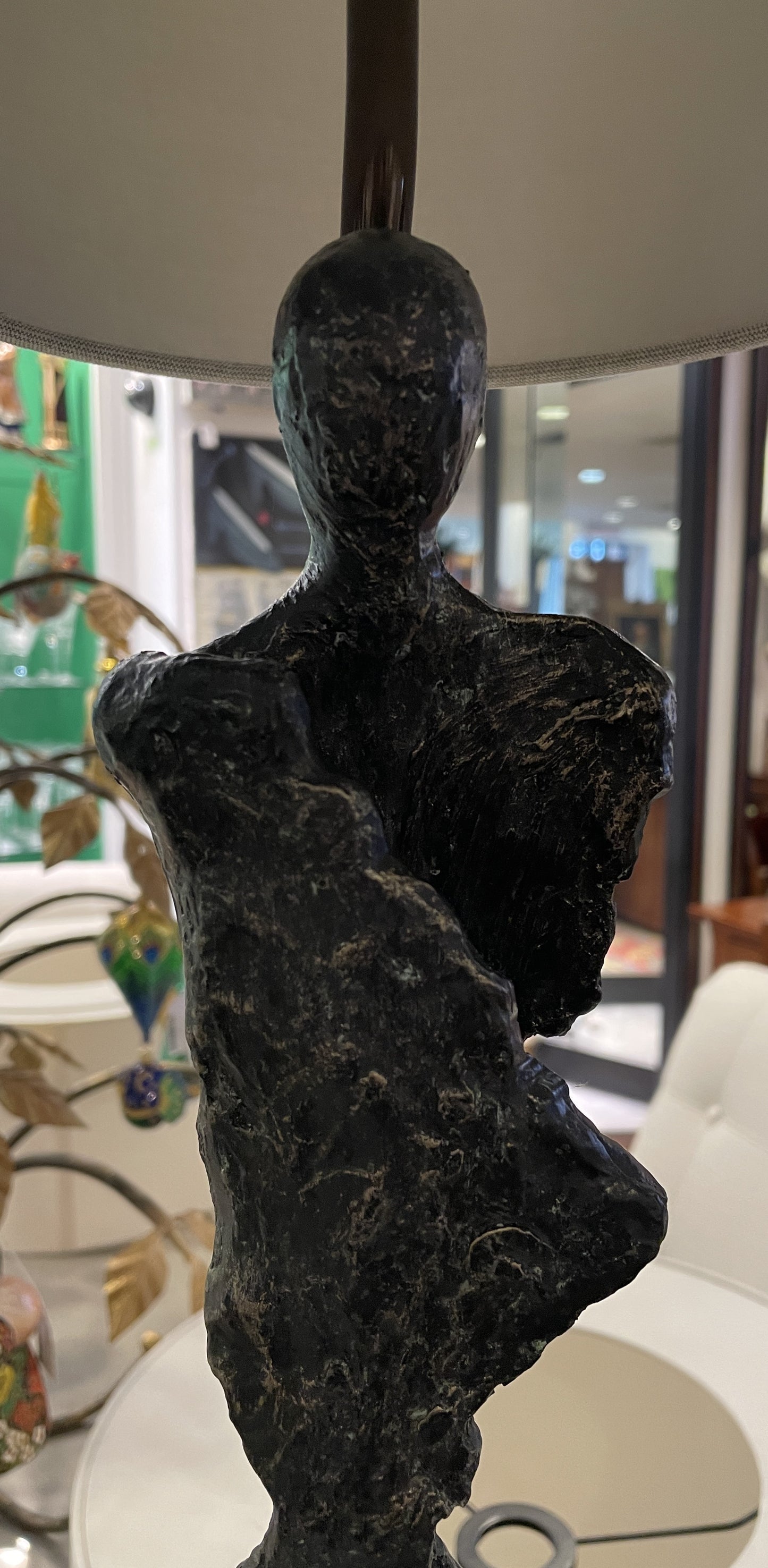 Wildwood "Artemis" and "Gertrude" Figural Buffet Lamps, a pair (0IV002)