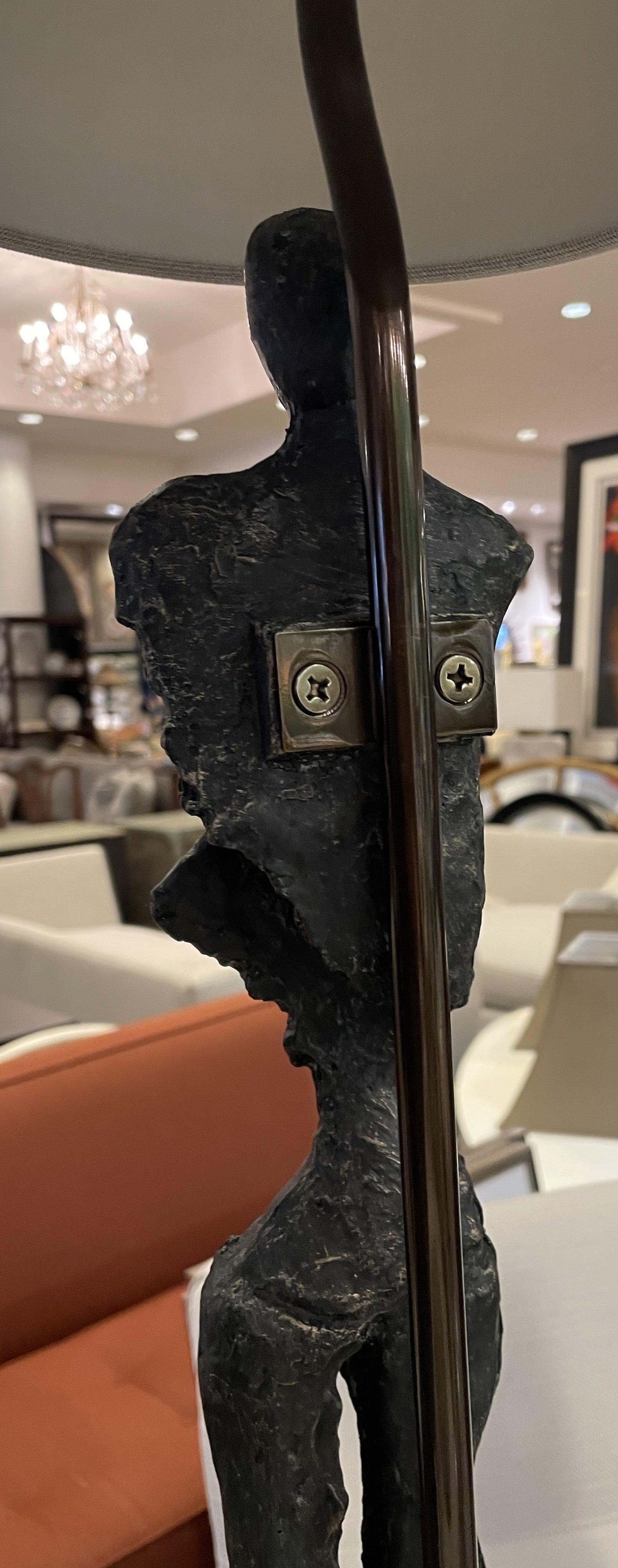 Wildwood "Artemis" and "Gertrude" Figural Buffet Lamps, a pair (0IV002)