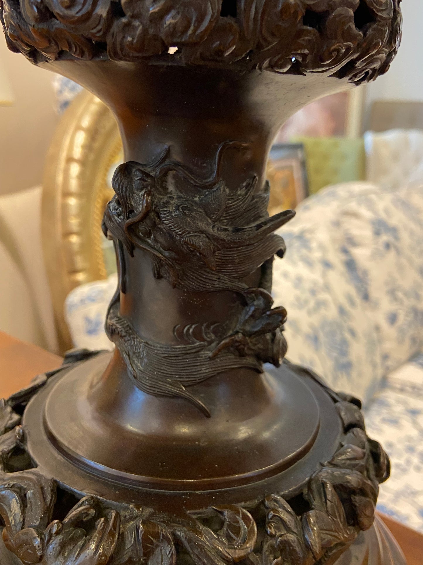 Meiji Bronze Lamp (25931)