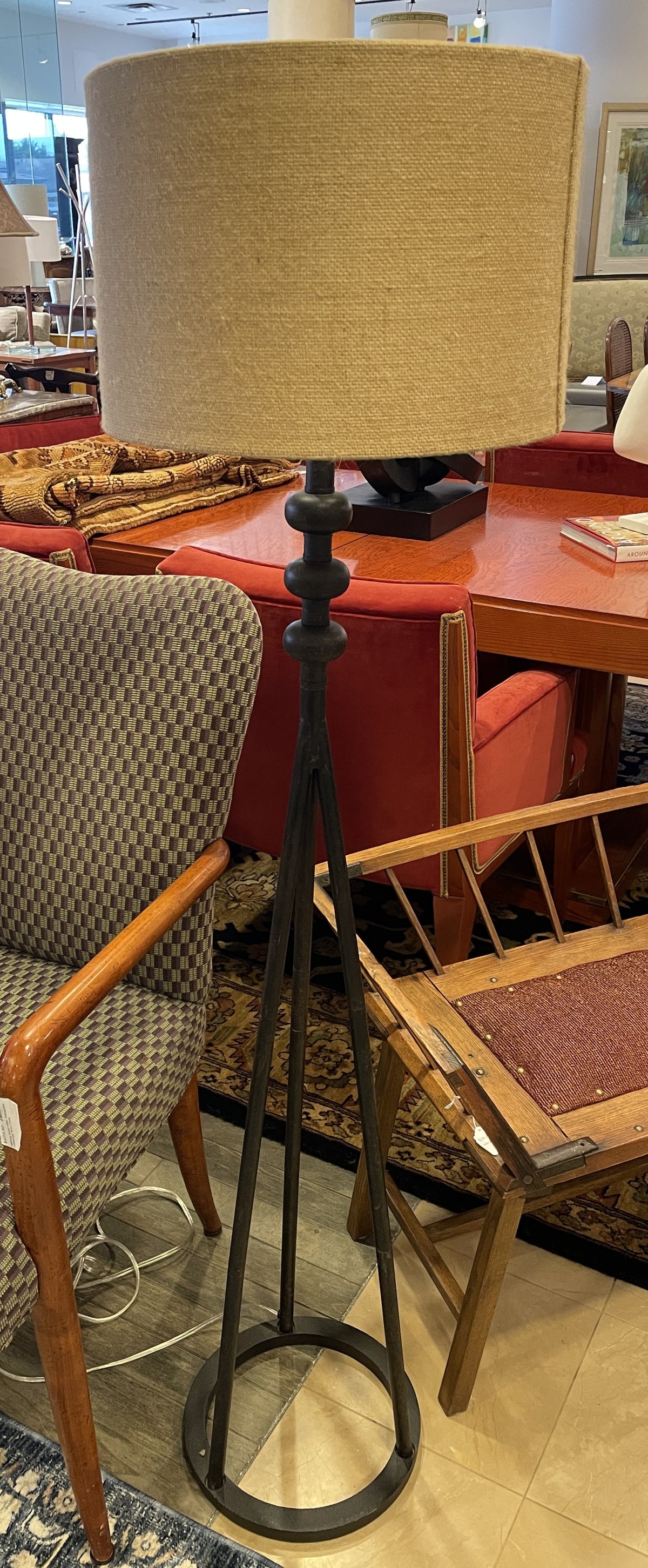Hammered Iron Tripod Floor Lamp (Two available 0NX00K 0NX00L)