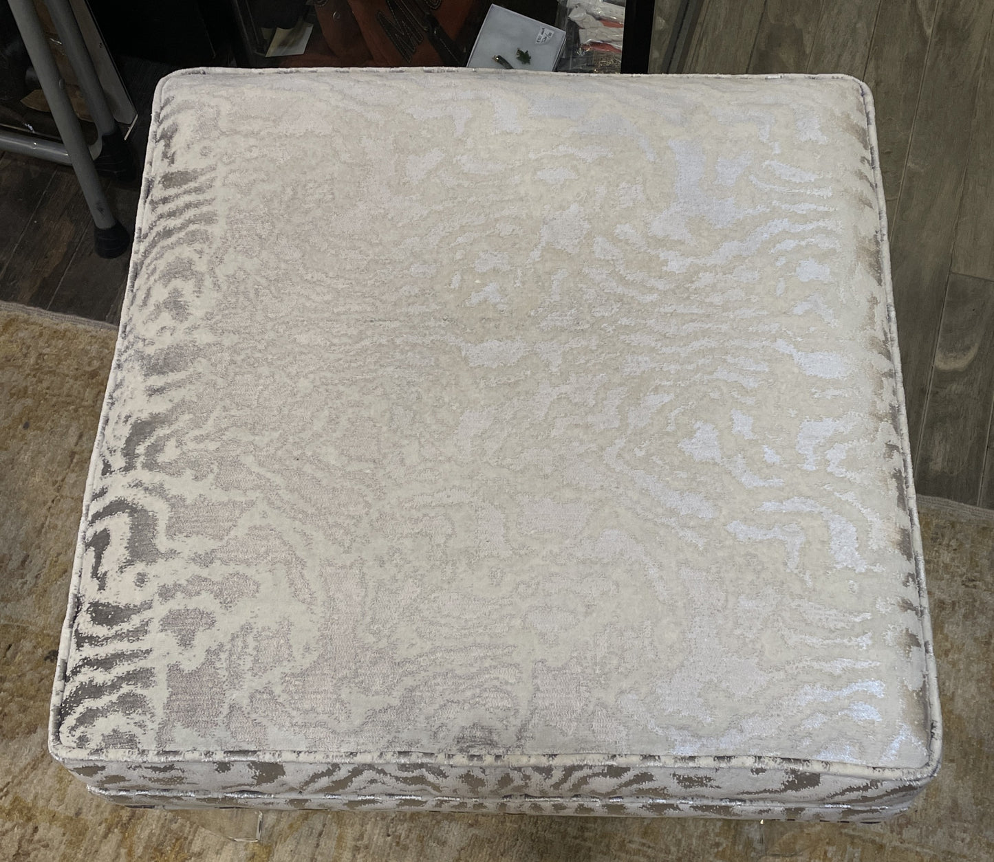 CR Laine "Trent" Ottoman with Acrylic Legs (Three available) (0IV00F)