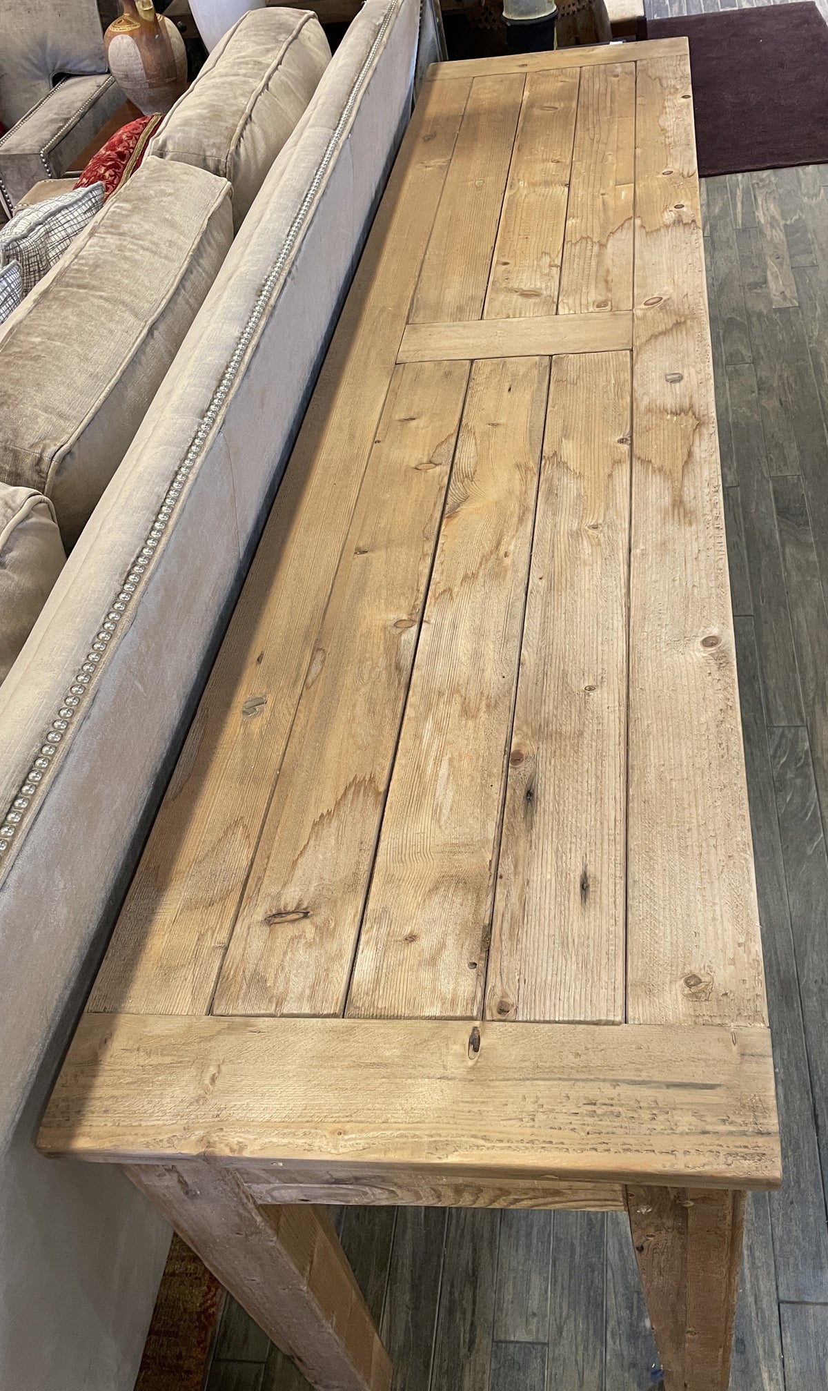 Restoration Hardware Reclaimed Barnwood Console, AS IS (01D03X)